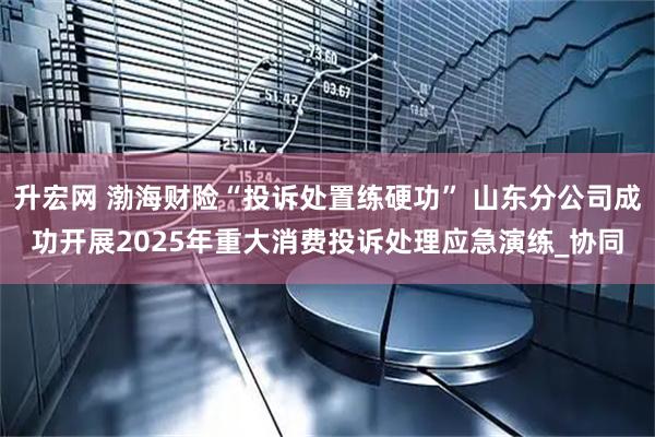 升宏网 渤海财险“投诉处置练硬功” 山东分公司成功开展2025年重大消费投诉处理应急演练_协同