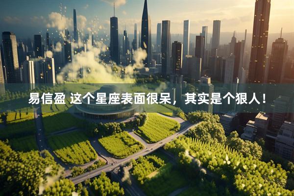 易信盈 这个星座表面很呆，其实是个狠人！
