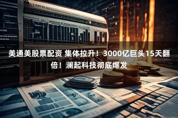 美通美股票配资 集体拉升!3000亿巨头15天翻倍!澜起科技彻底爆发